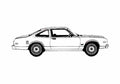 Blueprint Plymouth Volare Coupe 1979 A4 Photo Print