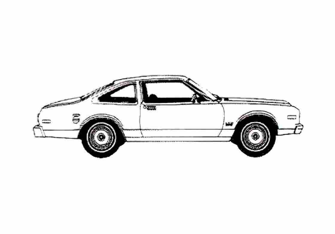 Blueprint Plymouth Volare Coupe 1979 A4 Photo Print