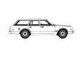 Blueprint Plymouth Volare Station Wagon 1979 A4 Photo Print