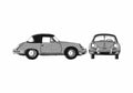 Blueprint Porsche 356C Cabriolet 1963 A4 Photo Print