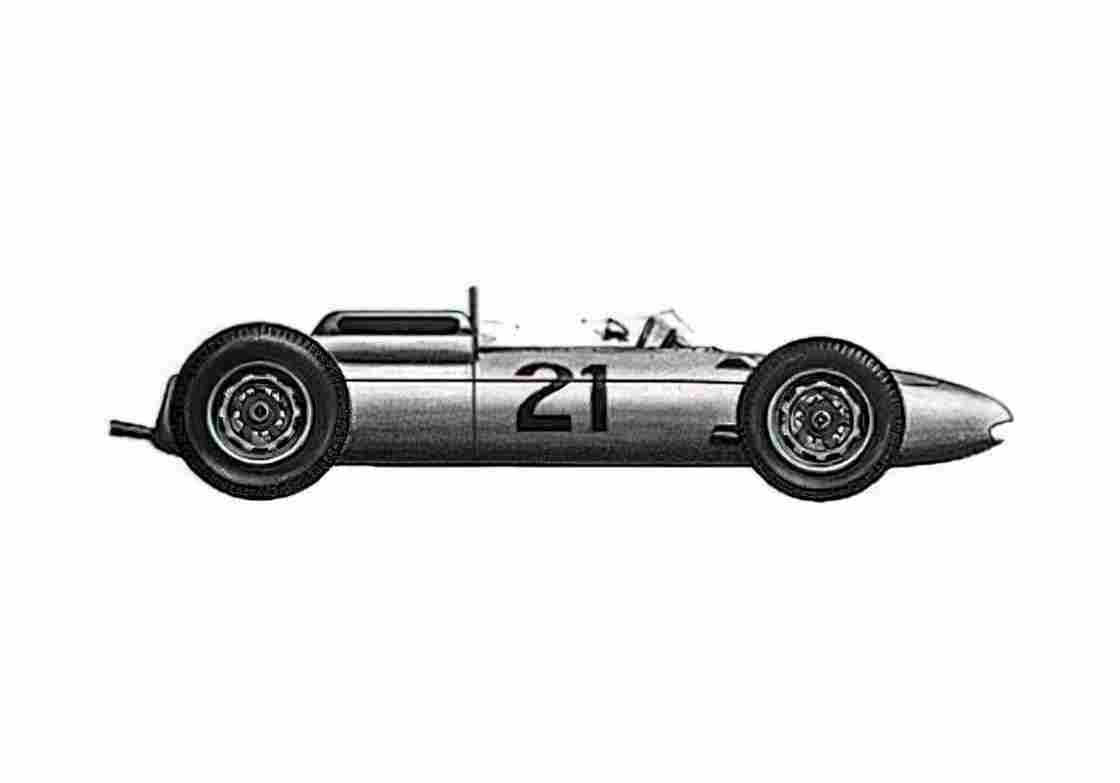 Blueprint Porsche 804 F1 GP OW 1962 A4 Photo Print