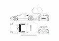 Blueprint Porsche 904 GT Coupe 1960 A4 Photo Print