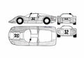 Blueprint Porsche 906 Carrera 6 Coupe 1966 A4 Photo Print