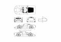 Blueprint Porsche 906 Coupe 1965 A4 Photo Print