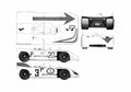 Blueprint Porsche 908 Kurzheck Le Mans Targa 1971 A4 Photo Print