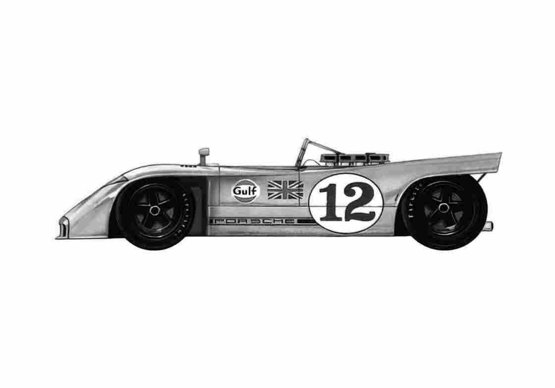 Blueprint Porsche 908 Kurzheck Nurburgring Targa 1970 A4 Photo Print