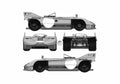 Blueprint Porsche 908 Kurzheck Roadster 1971 A4 Photo Print