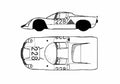 Blueprint Porsche 910 Carrera 10 Coupe 1967 A4 Photo Print