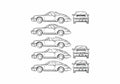 Blueprint Porsche 911 964) Speedster Roadster 1992 A4 Photo Print