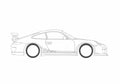 Blueprint Porsche 911 997) GT3 RS Coupe 2009 A4 Photo Print