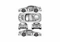 Blueprint Porsche 911 GT3 996 Coupe A4 Photo Print