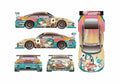 Blueprint Porsche 911 GT3R Coupe 2010 A4 Photo Print