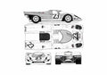 Blueprint Porsche 917 Le Mans Coupe 1971 A4 Photo Print