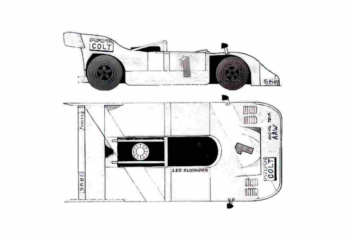 Blueprint Porsche 917 Silverstone Targa 1971 A4 Photo Print