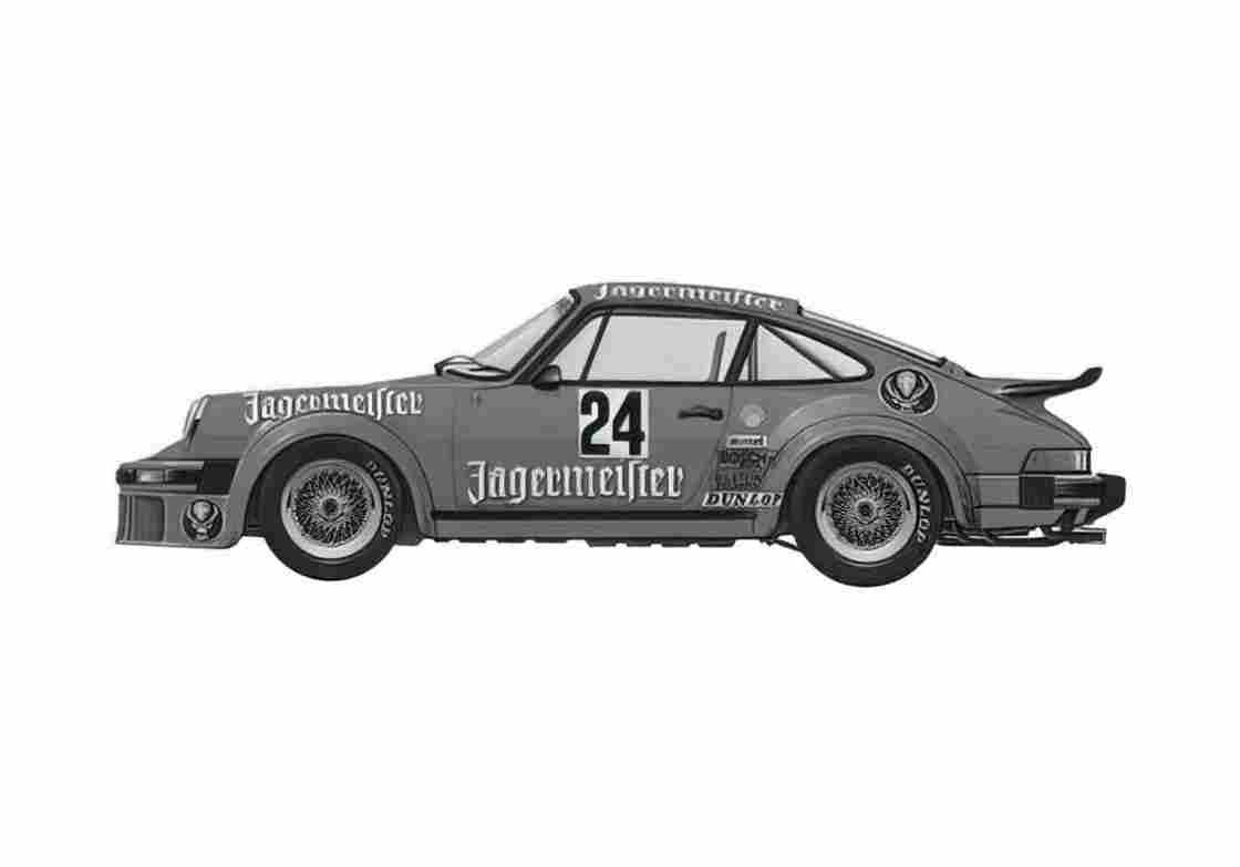 Blueprint Porsche 934 Turbo RSR Jagermeister Coupe 1974 A4 Photo Print