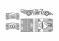 Blueprint Porsche 956 Coupe 1984 A4 Photo Print
