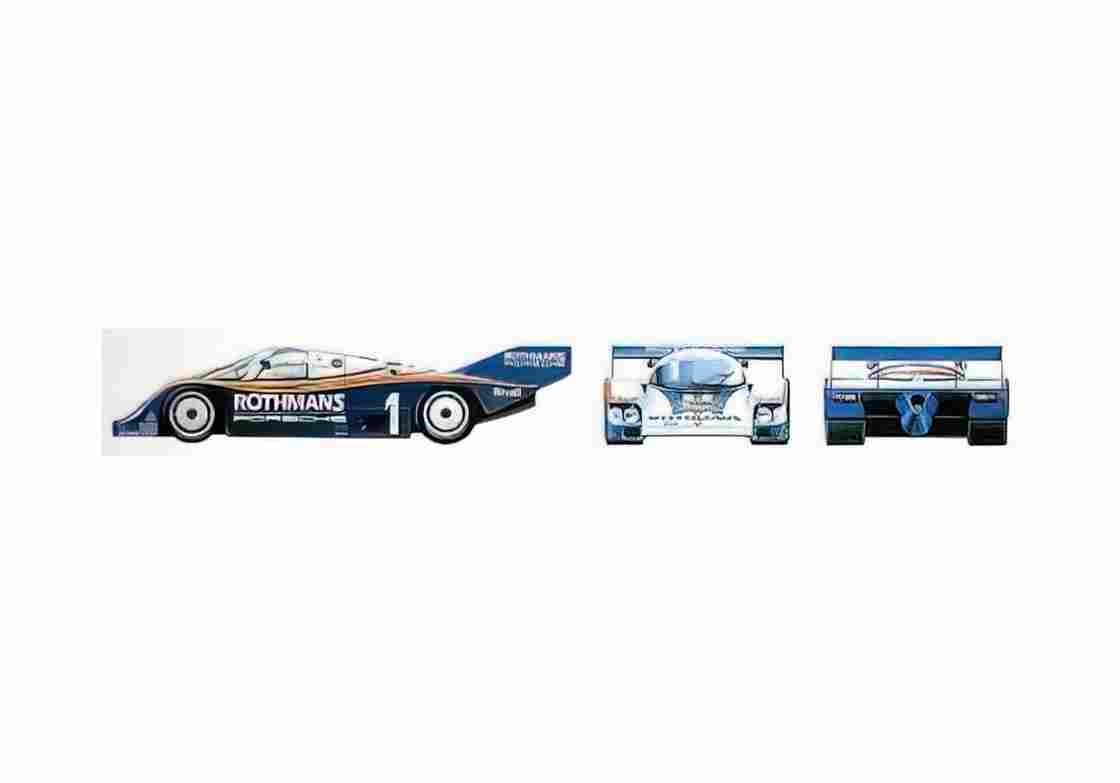 Blueprint Porsche 956 Le Mans Rothmans Coupe 1983 A4 Photo Print