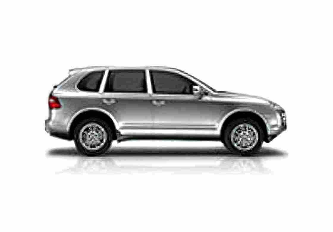 Blueprint Porsche 957 Cayenne S SUV 2009 A4 Photo Print