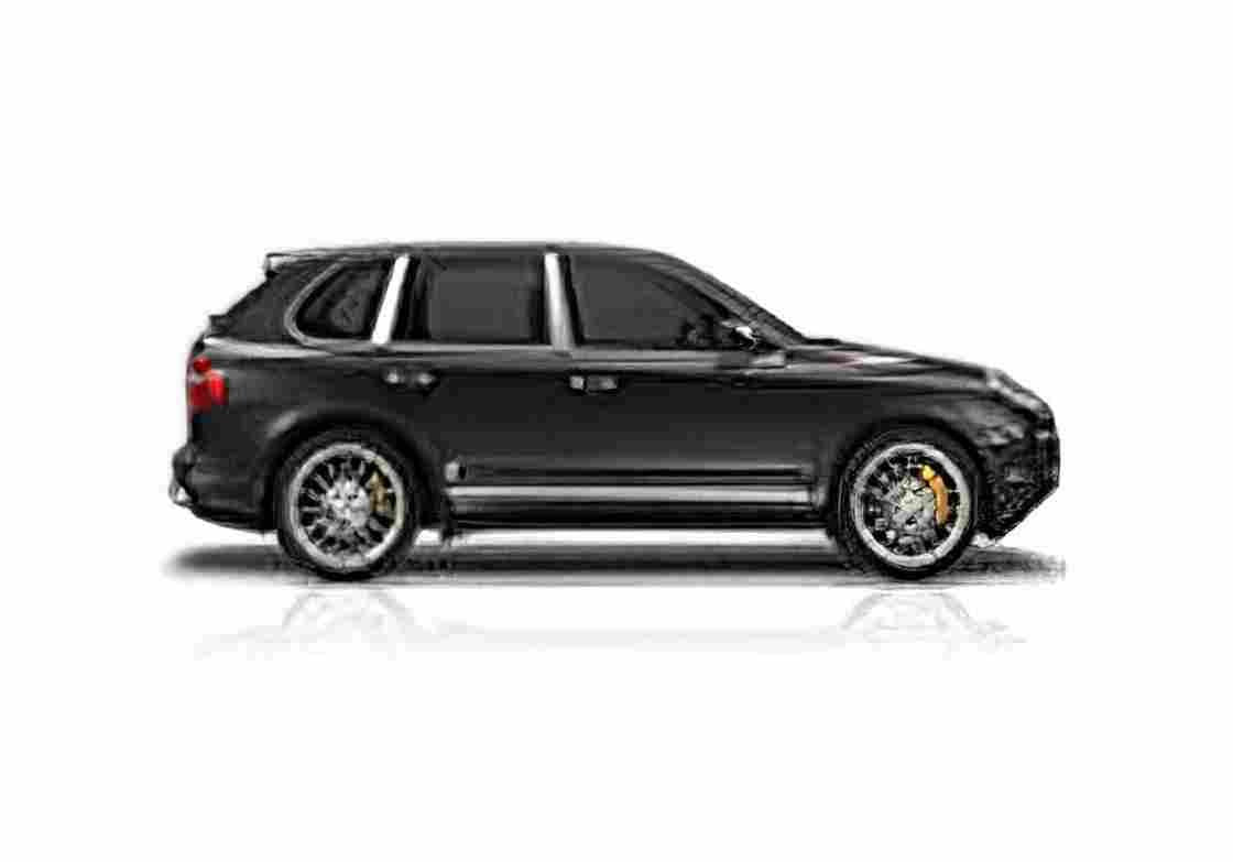 Blueprint Porsche 957 Cayenne Turbo S SUV 2009 A4 Photo Print