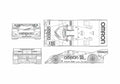 Blueprint Porsche 962C Coupe 1988 A4 Photo Print