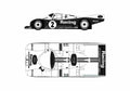 Blueprint Porsche 962C Le Mans Coupe 1985 A4 Photo Print