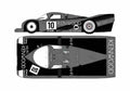 Blueprint Porsche 962C Le Mans Coupe 1989 A4 Photo Print