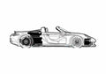 Blueprint Porsche 980 Carrera GT Targa 2004 A4 Photo Print