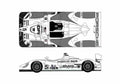Blueprint Porsche RS Spyder Le Mans Penske Alms Roadster 2008 A4 Photo Print