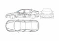 Blueprint Proton Gen 2 Hatchback 2005 A4 Photo Print