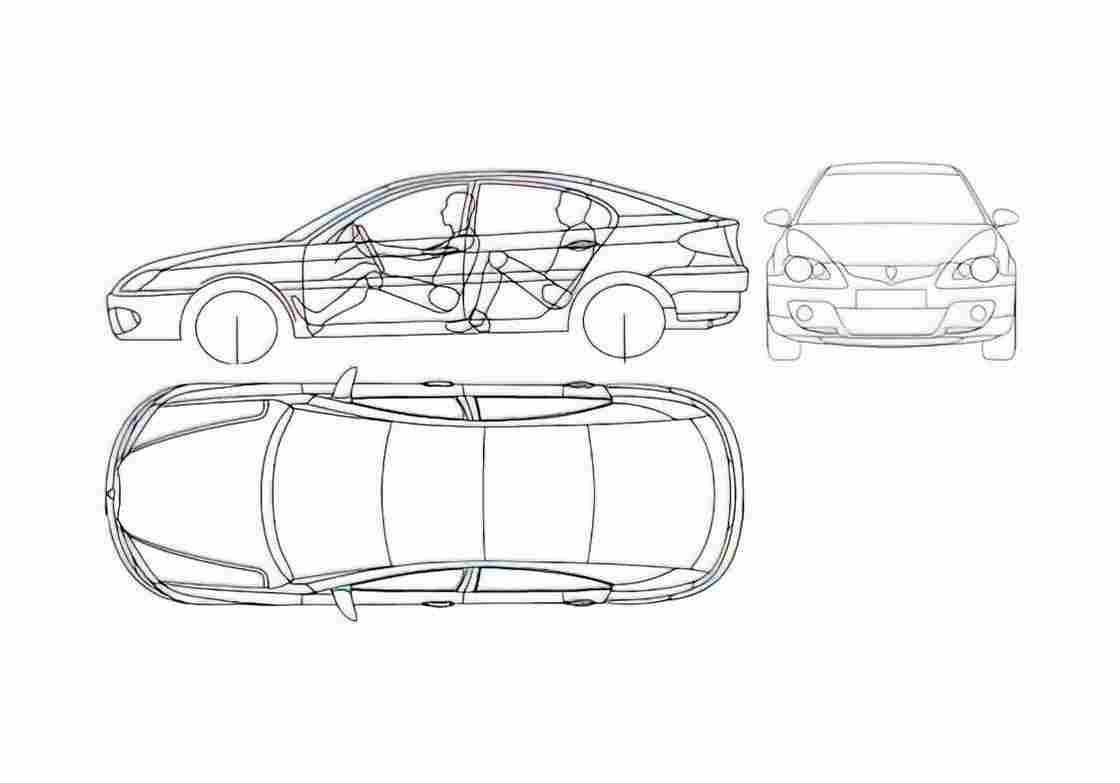 Blueprint Proton Gen 2 Hatchback 2005 A4 Photo Print