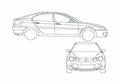 Blueprint Proton Gen 2 Hatchback 2007 A4 Photo Print
