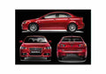 Blueprint Proton Inspira Sedan 2011 A4 Photo Print