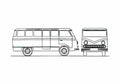 Blueprint RAF 977A Latvia Minivan A4 Photo Print