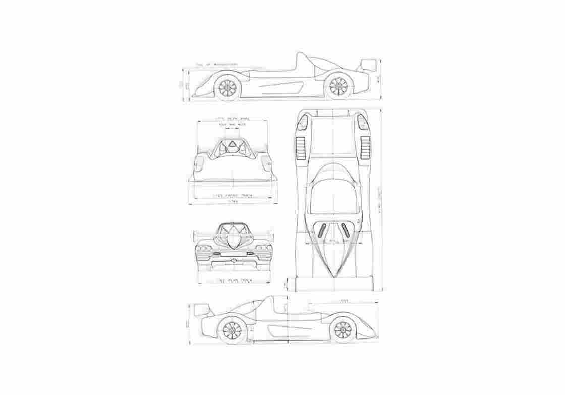 Blueprint Radical SR3 Targa 2005 A4 Photo Print