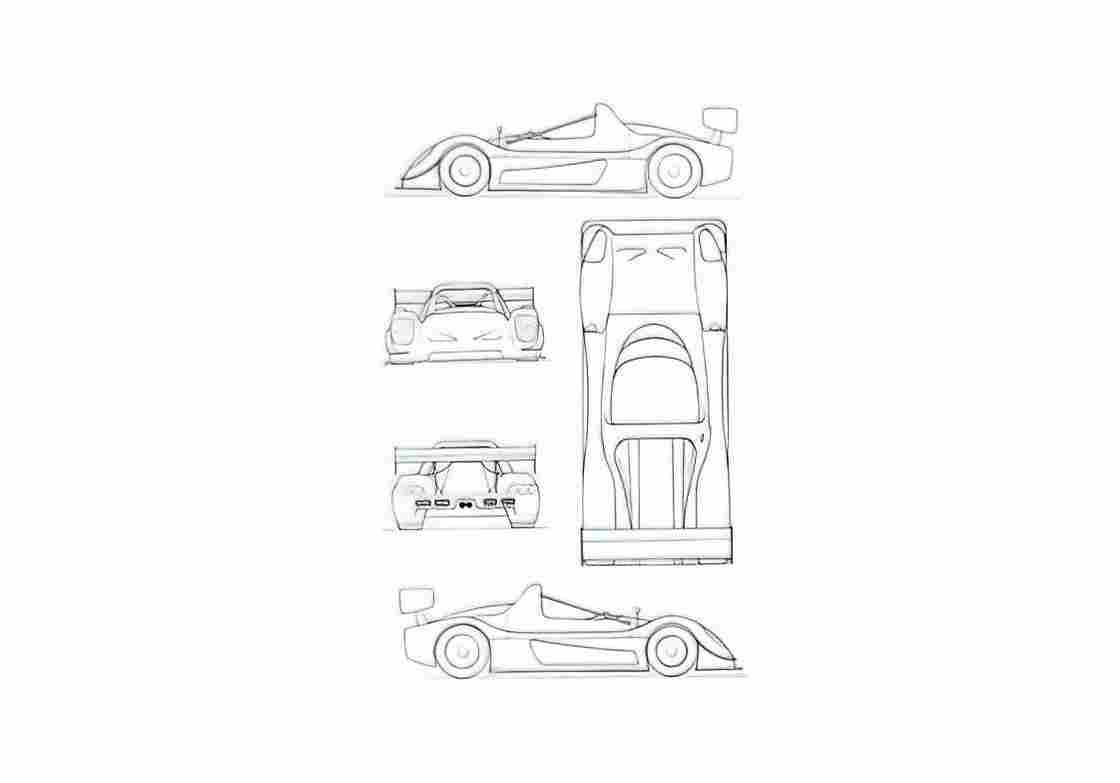 Blueprint Radical SR8 Targa 2005 A4 Photo Print