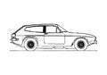 Blueprint Reliant Scimitar GTE SE5 Coupe 1973 A4 Photo Print