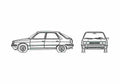 Blueprint Renault 11 Hatchback 1981 A4 Photo Print