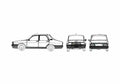Blueprint Renault 12 Argentina Sedan 1985 A4 Photo Print