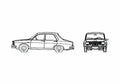 Blueprint Renault 12 TL Sedan 1969 A4 Photo Print