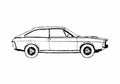 Blueprint Renault 15 TL Hatchback 1991 A4 Photo Print
