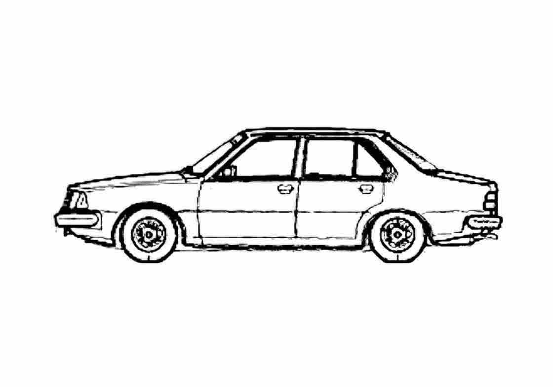 Blueprint Renault 18 GTL Sedan 1998 A4 Photo Print