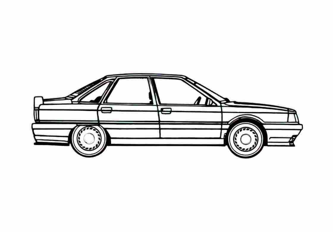 Blueprint Renault 21 Turbo Sedan 1990 A4 Photo Print