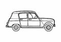 Blueprint Renault 3 Van 1961 A4 Photo Print