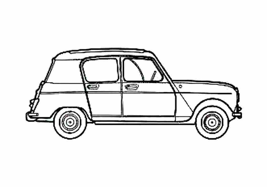Blueprint Renault 3 Van 1961 A4 Photo Print