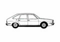 Blueprint Renault 30TS Hatchback 1975 A4 Photo Print