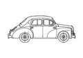 Blueprint Renault 4 CV Sedan 1947 A4 Photo Print