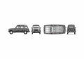Blueprint Renault 4GTL Wagon 1961 A4 Photo Print