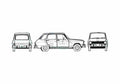 Blueprint Renault 6 TL Hatchback 1972 A4 Photo Print