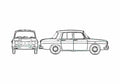 Blueprint Renault 8 Gordini Sedan 1966 A4 Photo Print