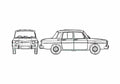 Blueprint Renault 8 Sedan 1968 A4 Photo Print